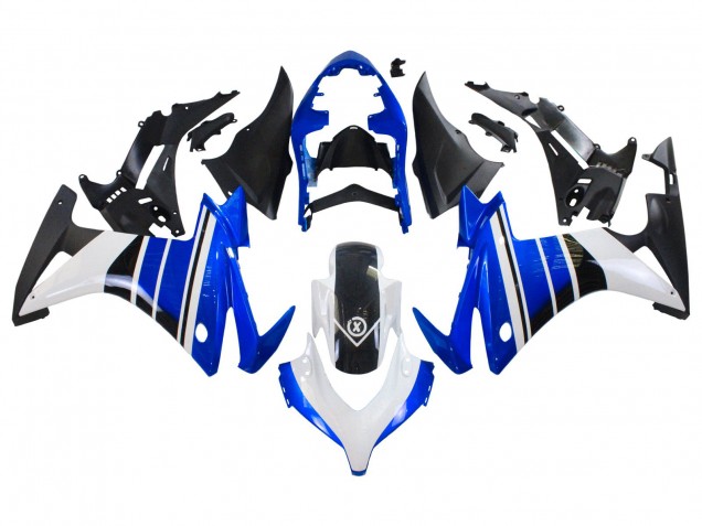 Lojas Carenagens Moto Honda CBR500R 2013-2015 - Azul Branco Preto Fosco