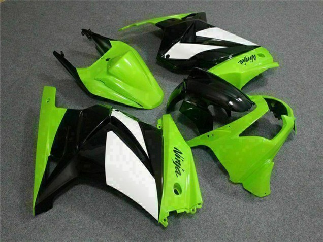 Lojas Carenagens Moto Kawasaki EX250 2008-2012 - Verde Branco Preto