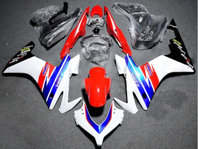 Lojas Carenagem Moto Honda CBR500R 2013-2015 - Branco Vermelho Azul HRC