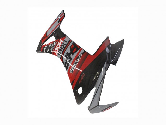 Lojas Carenagens Moto Honda CBR500R 2013-2015 - Vermelho Prata Preto Brilhante