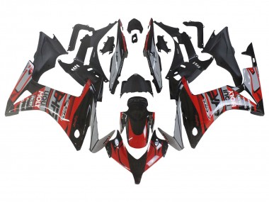 Lojas Carenagens Moto Honda CBR500R 2013-2015 - Vermelho Prata Preto Brilhante
