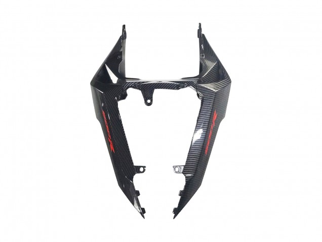 Lojas Carenagens Moto Honda CBR500R 2016-2018 - Preto Fibra de Carbono Vermelho