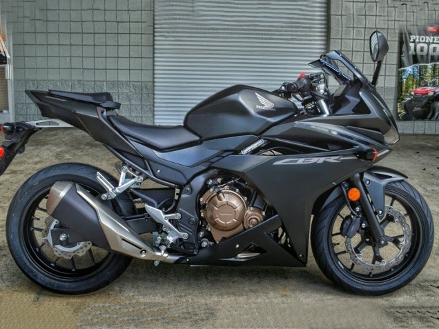 Lojas Carenagens Moto Honda CBR500R 2016-2018 - Preto Fosco