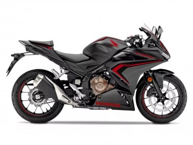 Lojas Carenagens Moto Honda CBR500R 2022-2023 - Preto Fosco Vermelho