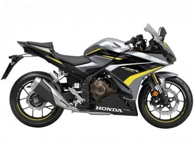 Lojas Carenagens Moto Honda CBR500R 2022-2023 - Prata Amarelo Preto Brilhante