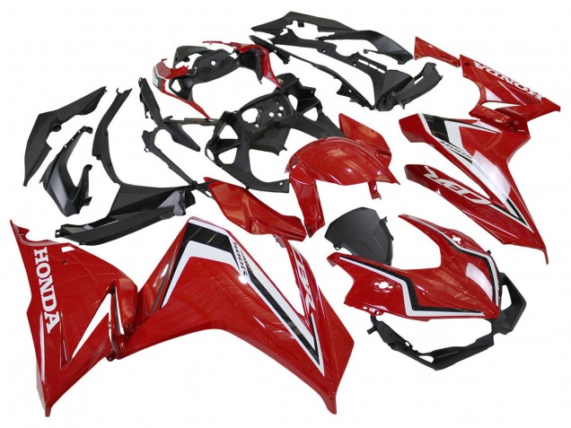 Lojas Carenagens Moto Honda CBR500R 2022-2023 - Vermelho Branco Preto