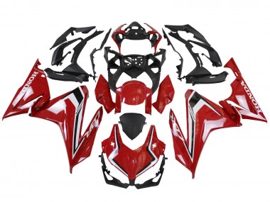 Lojas Carenagens Moto Honda CBR500R 2022-2023 - Vermelho Branco Preto