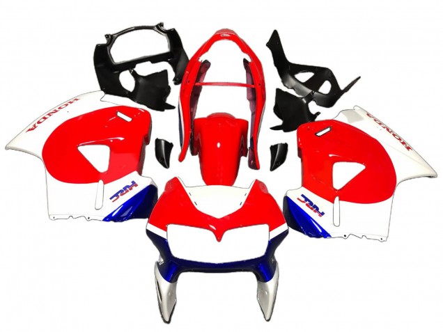 Lojas Carenagens Moto Honda VFR 800 1998-2001 - Branco Vermelho Azul