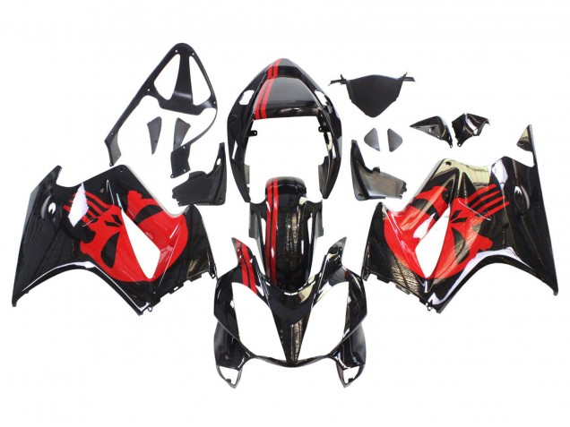 Lojas Carenagens Moto Honda VFR 800 2002-2013 - Preto Brilhante Vermelho