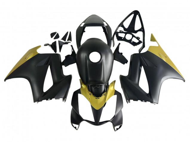 Lojas Carenagens Moto Honda VFR 800 2002-2013 - Amarelo Preto Fosco