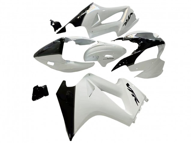 Lojas Carenagens Moto Honda VFR 800 2002-2013 - Branco Pérola Preto Brilhante Decal