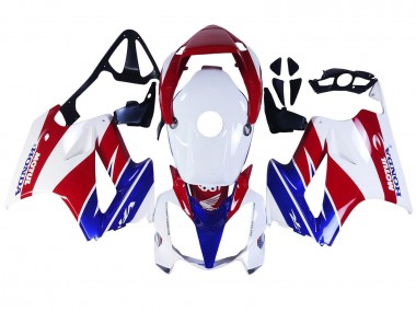 Lojas Carenagens Moto Honda VFR 800 2002-2013 - Branco Vermelho Azul Motul
