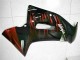 Lojas Carenagens Moto Kawasaki EX650 2006-2008 - Preto Brilhante Vermelho Chama