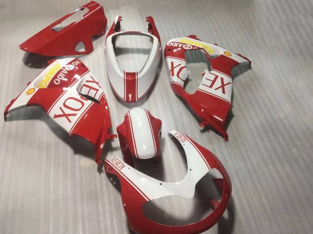 Lojas Carenagens Moto Suzuki TL1000R 1998-2003 - Branco Vermelho Amarelo Xerox