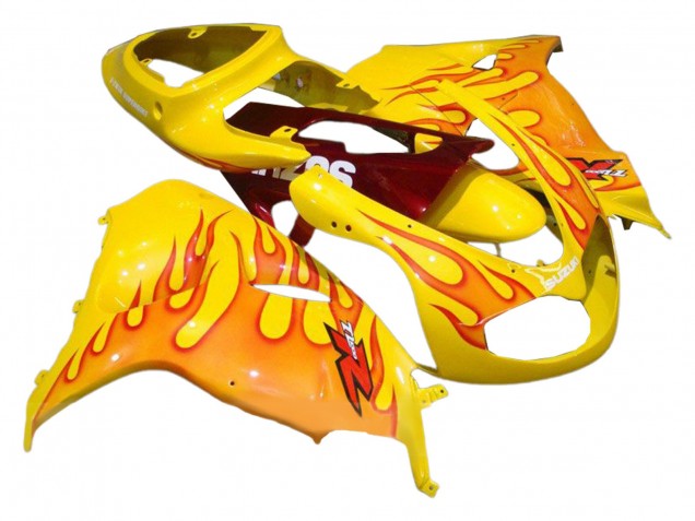 Lojas Carenagens Moto Suzuki TL1000R 1998-2003 - Amarelo Vermelho Chama