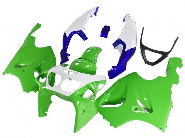 Lojas Carenagens Moto Kawasaki ZX7R 1996-2003 - Branco Verde Azul
