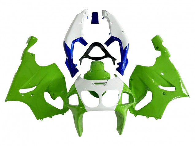 Lojas Carenagens Moto Kawasaki ZX7R 1996-2003 - Branco Verde Azul