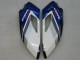 Lojas Carenagens Moto Honda CBR1000RR 2004-2005 - Branco Azul Preto Brilhante Fireblade