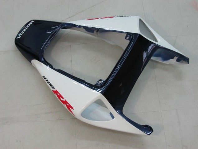 Lojas Carenagens Moto Honda CBR1000RR 2004-2005 - Branco Azul Preto Brilhante Fireblade
