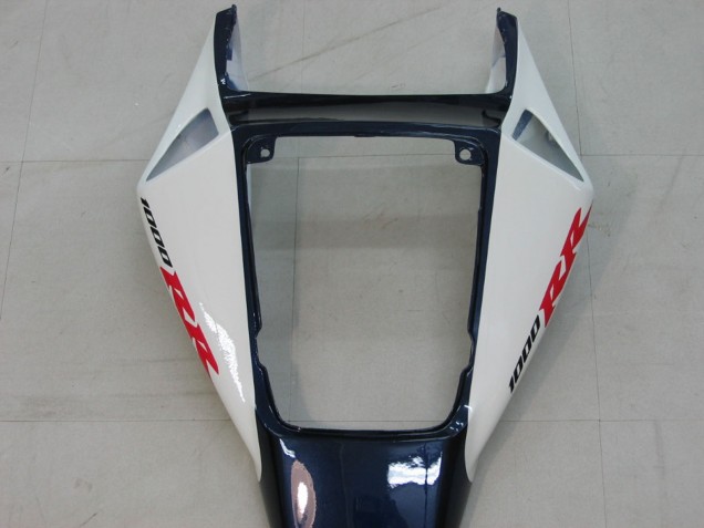 Lojas Carenagens Moto Honda CBR1000RR 2004-2005 - Branco Azul Preto Brilhante Fireblade