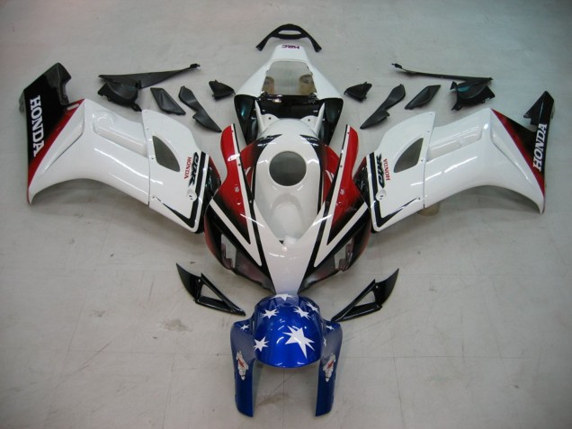 Lojas Carenagens Moto Honda CBR1000RR 2004-2005 - Branco Vermelho Preto Brilhante Azul Estrela