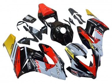 Lojas Carenagens Moto Honda CBR1000RR 2004-2005 - Amarelo Vermelho Branco Glossy Red Bull Repsol HRC