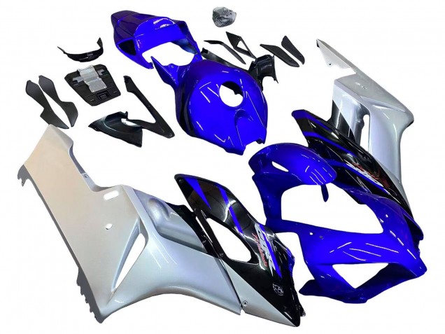 Lojas Carenagens Moto Honda CBR1000RR 2004-2005 - Prata Azul Preto Brilhante