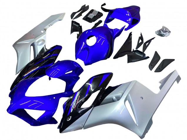 Lojas Carenagens Moto Honda CBR1000RR 2004-2005 - Prata Azul Preto Brilhante