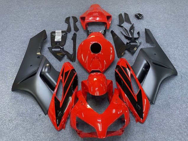 Lojas Carenagens Moto Honda CBR1000RR 2004-2005 - Cinzento Vermelho Preto Brilhante Listra