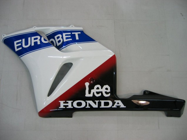 Lojas Carenagens Moto Honda CBR1000RR 2004-2005 - Branco Azul Vermelho Preto Brilhante Estrela EuroBet Lee
