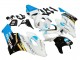Lojas Carenagens Moto Honda CBR1000RR 2004-2005 - Branco Azul Claro Amarelo Preto Konica Minolta
