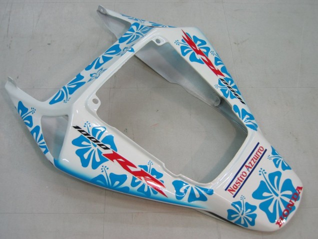 Lojas Carenagens Moto Honda CBR1000RR 2004-2005 - Branco Azul Neve Nastro Azzurro 46
