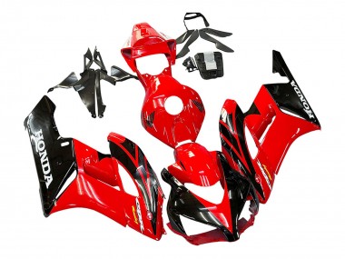 Lojas Carenagens Moto Honda CBR1000RR 2004-2005 - Vermelho Preto Brilhante Corrida