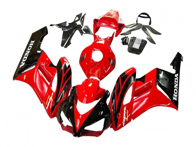 Lojas Carenagens Moto Honda CBR1000RR 2004-2005 - Vermelho Preto Brilhante Corrida