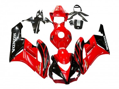 Lojas Carenagens Moto Honda CBR1000RR 2004-2005 - Vermelho Preto Brilhante Corrida