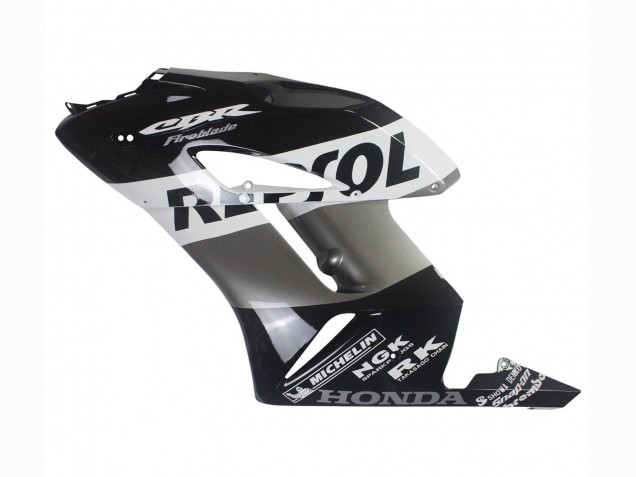 Lojas Kits Carenagem Moto Honda CBR1000RR 2004-2005 - Prata Branco Preto Brilhante Repsol