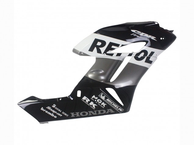 Lojas Kits Carenagem Moto Honda CBR1000RR 2004-2005 - Prata Branco Preto Brilhante Repsol