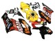 Lojas Carenagens Moto Honda CBR1000RR 2004-2005 - Amarelo Laranja Preto Brilhante Repsol Rossi 46