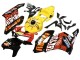 Lojas Carenagens Moto Honda CBR1000RR 2004-2005 - Amarelo Laranja Preto Brilhante Repsol Rossi 46