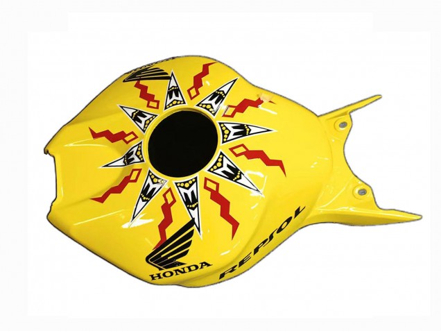 Lojas Carenagens Moto Honda CBR1000RR 2004-2005 - Amarelo Laranja Preto Brilhante Repsol Rossi 46