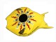 Lojas Carenagens Moto Honda CBR1000RR 2004-2005 - Amarelo Laranja Preto Brilhante Repsol Rossi 46