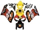 Lojas Carenagens Moto Honda CBR1000RR 2004-2005 - Amarelo Laranja Preto Brilhante Repsol Rossi 46