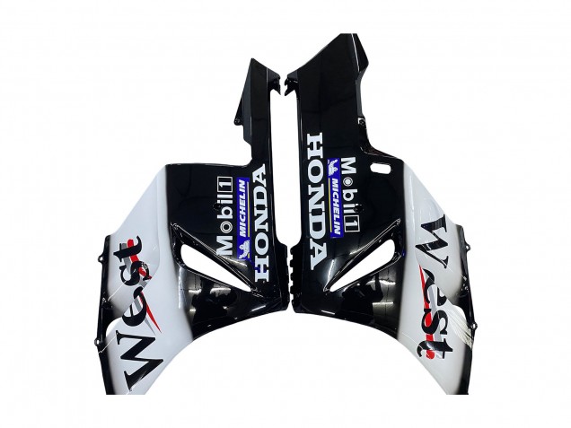 Lojas Carenagens Moto Honda CBR1000RR 2004-2005 - Preto Brilhante Branco West