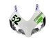 Lojas Carenagens Moto Honda CBR1000RR 2004-2005 - Branco Verde Preto Brilhante Hannspree 52