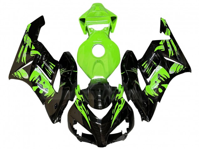 Lojas Carenagens Moto Honda CBR1000RR 2004-2005 - Verde Preto Brilhante