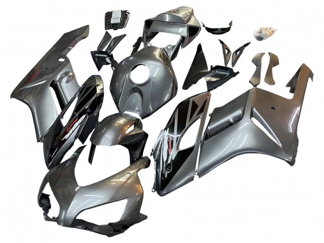 Lojas Carenagem Moto Honda CBR1000RR 2004-2005 - Prata Preto Brilhante