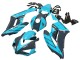 Lojas Carenagens Moto Honda CBR1000RR 2004-2005 - Azul Claro Preto Brilhante