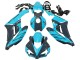 Lojas Carenagens Moto Honda CBR1000RR 2004-2005 - Azul Claro Preto Brilhante
