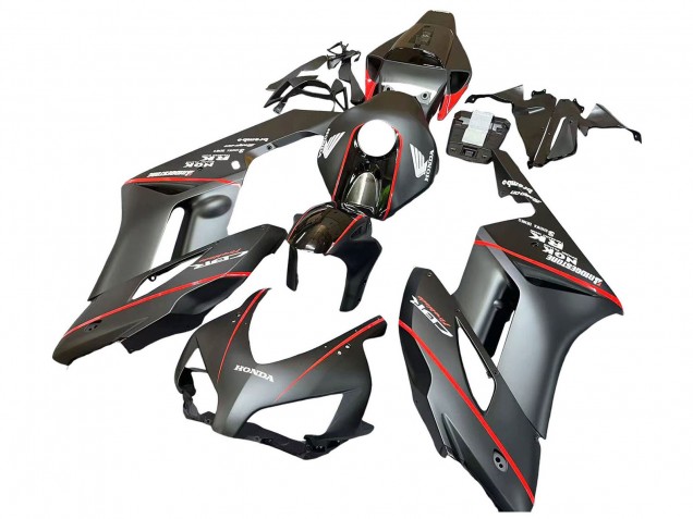 Lojas Carenagens Moto Honda CBR1000RR 2004-2005 - Preto Brilhante Cinzento Brilhante Vermelho Listra