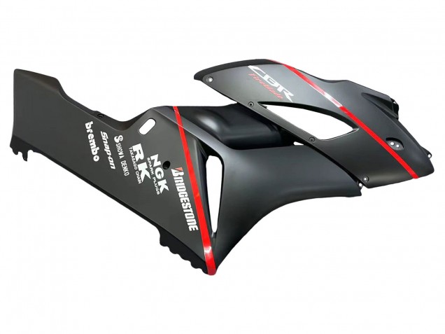 Lojas Carenagens Moto Honda CBR1000RR 2004-2005 - Preto Brilhante Cinzento Brilhante Vermelho Listra